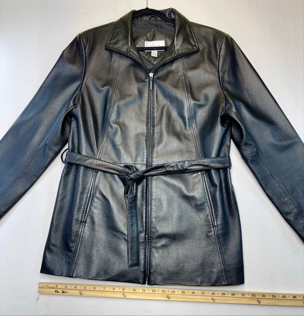 100% genuine leather Y2K 90s Grunge Cyber Punk Minimalist Chic Corporate Sleek